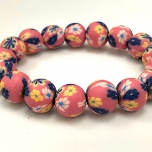 Round Fimo Clay Handmade Bracelet